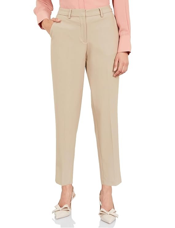 Symbol Premium Women's Slim Fit 4-Way Stretch Formal Trousers (Flexi-Waist | Easy Care | Desk-to-Dinner) (Available in Plus Sizes)