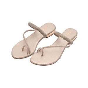 Indifeet - sandals for women,ladies latest stylish heels footwear, women's party medium heel sandal, woman fancy ethnic chappal, chappals with toe ring