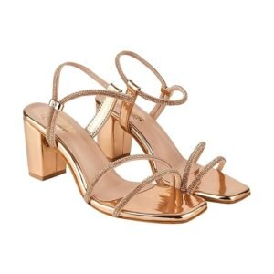 Shoetopia Stylish Strappy Block Heels for Women – Open Toe Ankle Strap Sandals || Perfect for PartiesWeddings & Night Out Comfortable & Stylish