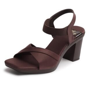 Women's Shimmerstep Heel Sandal Comfortable Cushioned Footbed Adjustable Straps Anti-Slip Outsole Stylish & Elegant Design For Girls/Ladies